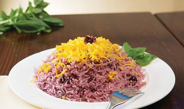 عکس غذا آلبالو پلو