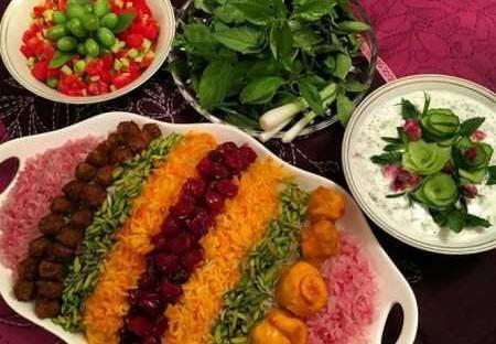 عکس غذا آلبالو پلو