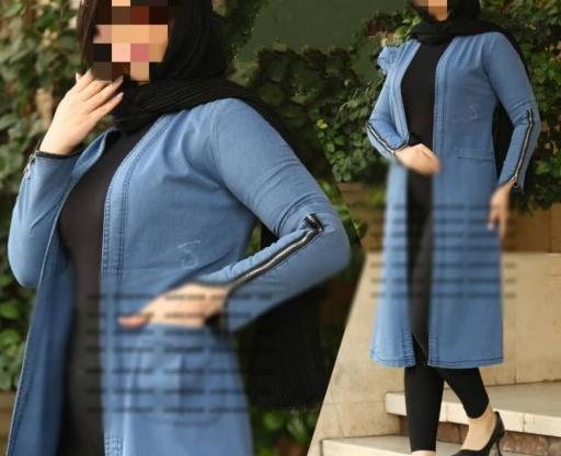 عکس مدل مانتو لی جلو باز