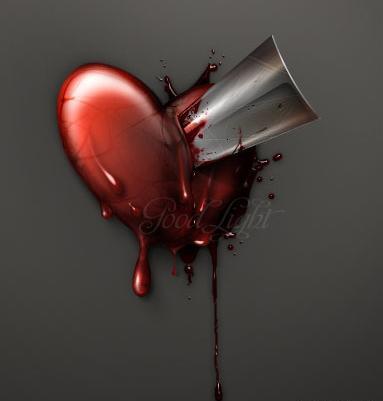 عکس نوشته قلب تیر خورده