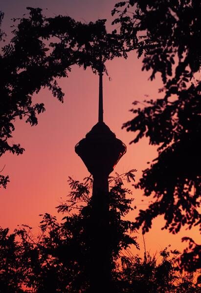 عکس صفحه گوشی غروب