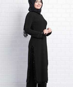 عکس مانتو بلند چسبون