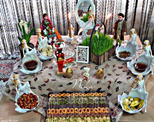 عکس سفره هفت سین عروس