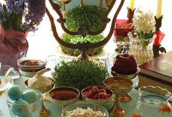 عکس از سفره هفت سین با جام