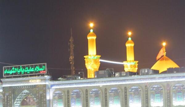 عکس شاد از حرم امام حسین
