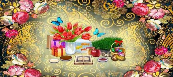 عکس سفره هفت سین همراه با دعای تحویل سال