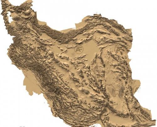 عکس سه بعدی نقشه ایران