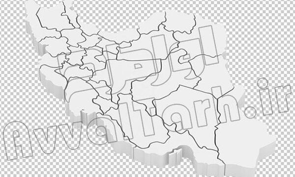 عکس سه بعدی نقشه ایران