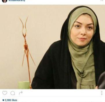 عکس آزاده نامداری با لباس عروس