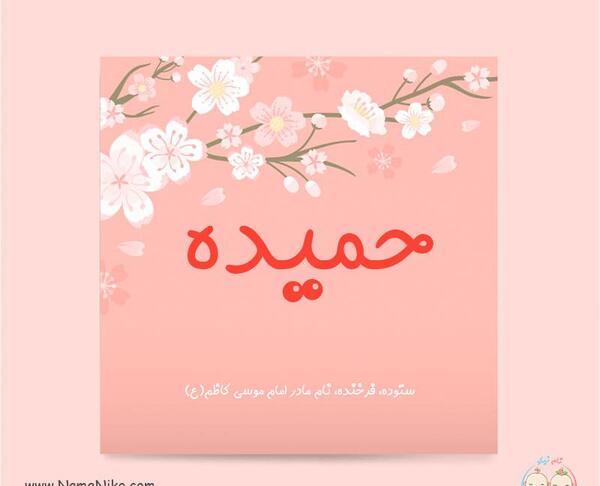 اسم حمیده عکس نوشته حمیده