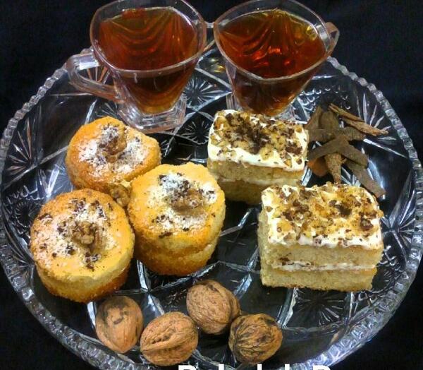 عکس چای با شیرینی