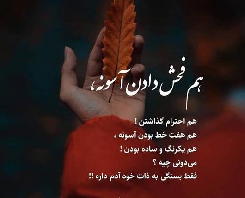 عکس نوشته پرو ولی با ادب