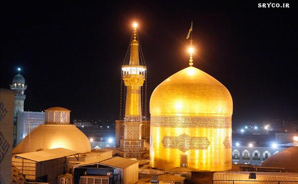 عکس حرم امام رضا همین امشب