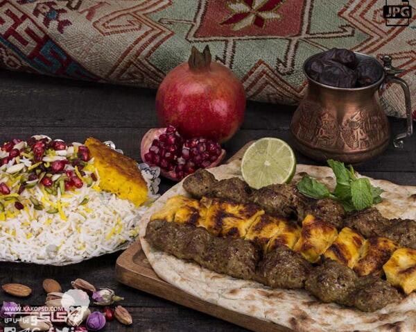 عکس تصاویر از چلو کباب برگ