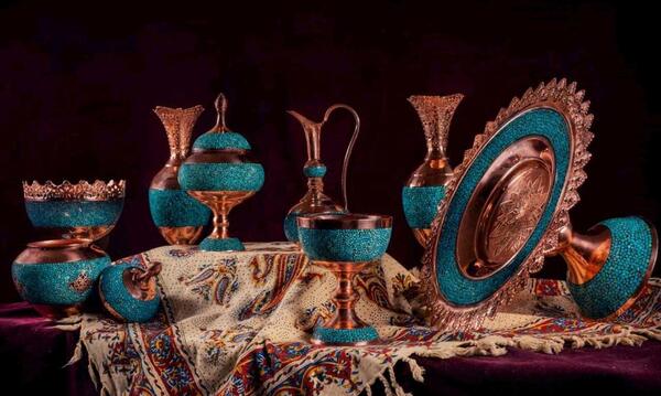 عکسهای ظروف مسی زیبا