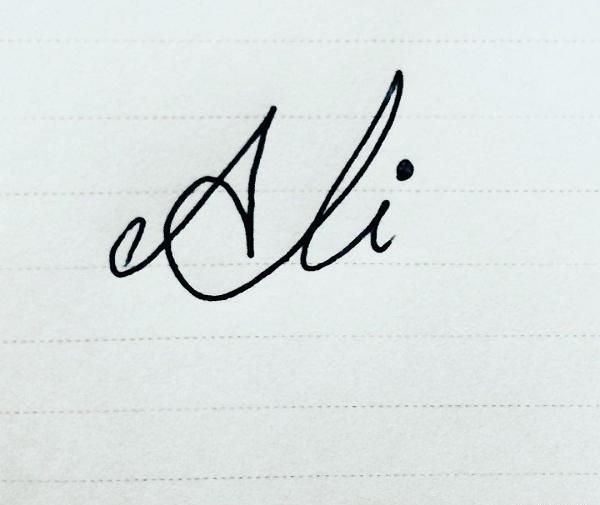 عکس نوشته علی انگلیسی