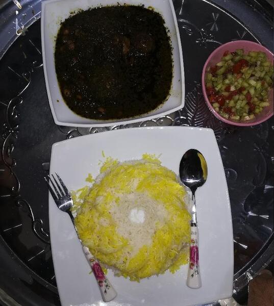 عکس قورمه سبزی سیاه