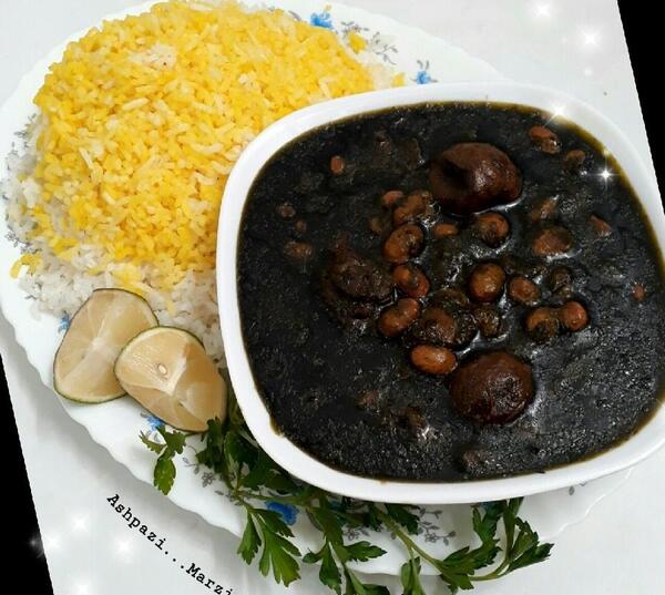 عکس قورمه سبزی سیاه