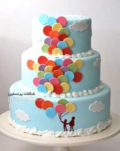 عکس کیک تولد و بادکنک