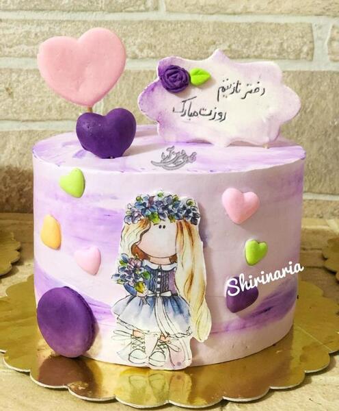 عکس روی کیک روز دختر