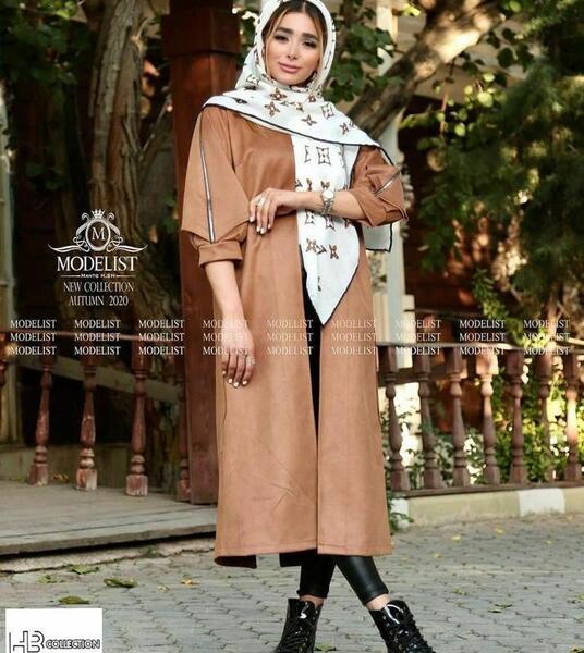عکس مدل مانتو بلند چاکدار جدید