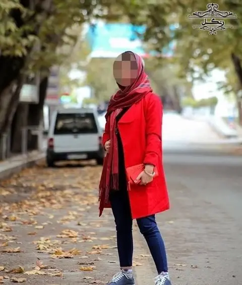 عکس مانتو قرمز کوتاه