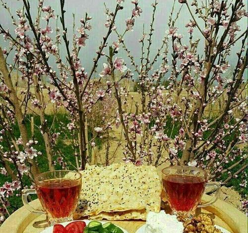 عکس نوشته صبح بهاری