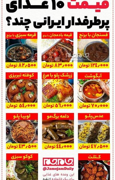 عکس ایده غذای روزانه