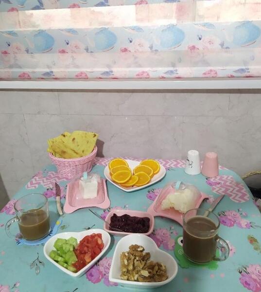 عکس صبحانه دونفره