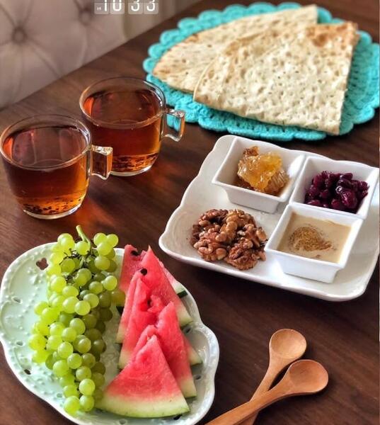 عکس صبحانه دونفره