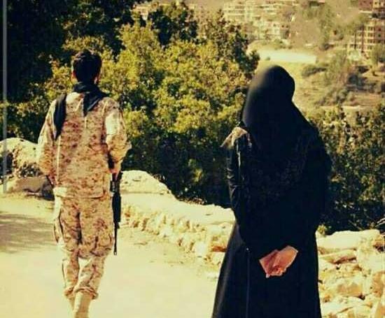عکس عاشقانه نظامی دونفره