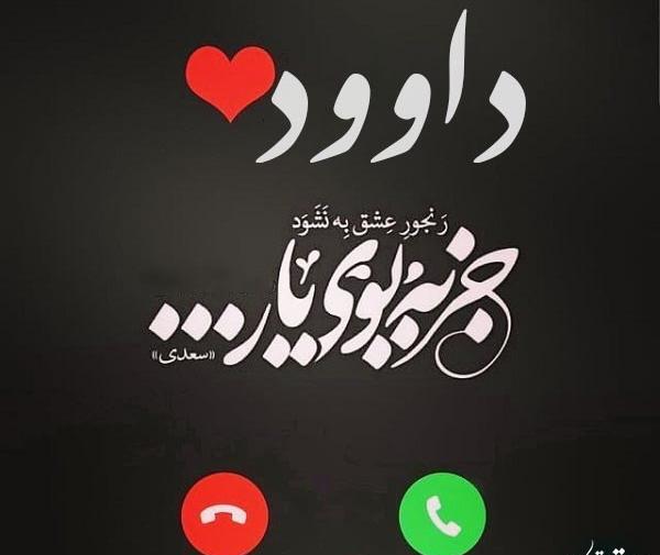 عکس نوشته داود و زهرا