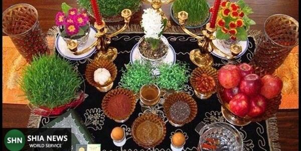 عکس ایده سفره هفت سین روی اپن
