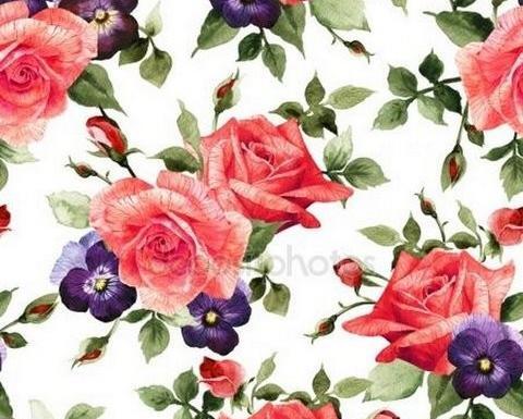 عکس صفحه ی سفید گلدار