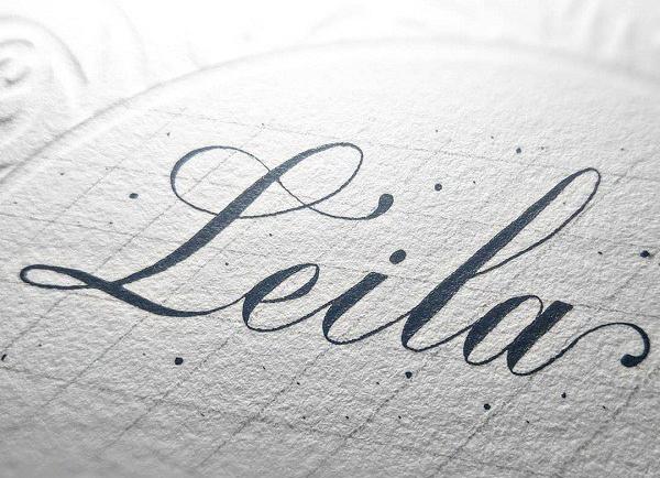 عکس نوشته لیلا انگلیسی