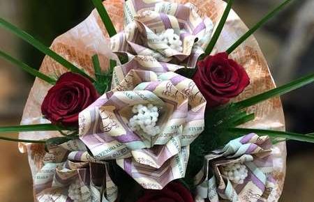 عکس دسته گل پولی