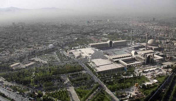 عکس هوایی خمینی شهر