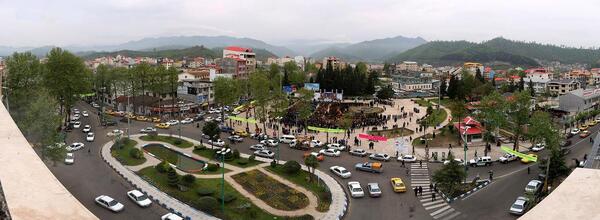 عکس هوایی خمینی شهر