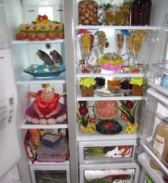 عکس ایده تزیین یخچال