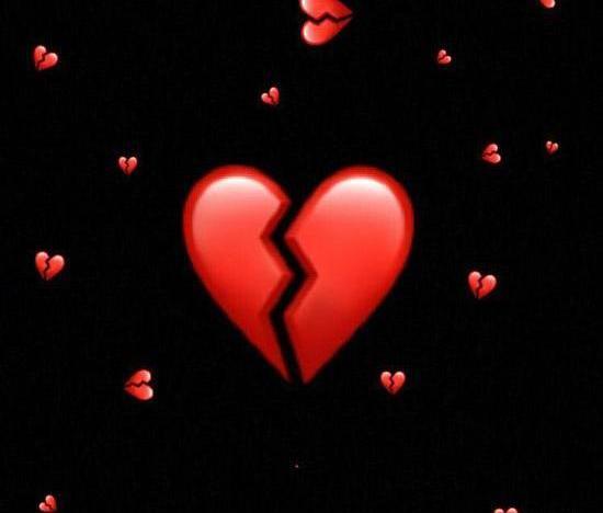 عکس قلب شکسته سفید