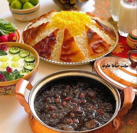 عکس قورمه سبزی خوش رنگ