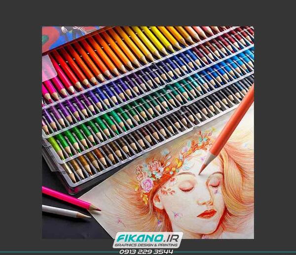 عکس ایده نقاشی با مداد رنگ
