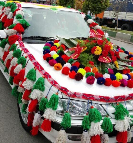 عکس ماشین عروس پژو پارس