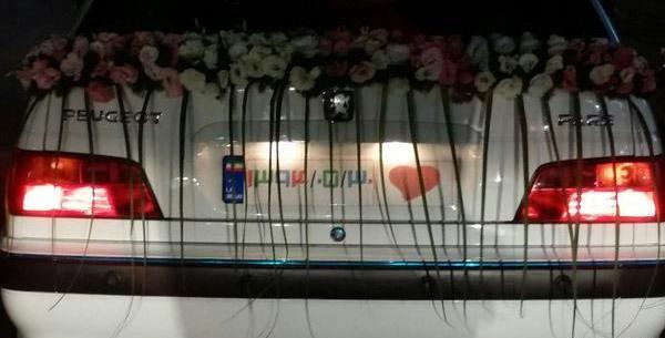 عکس ماشین عروس پژو پارس