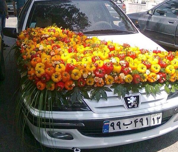 عکس ماشین عروس پژو پارس