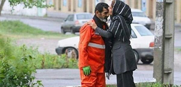 عکس بوسه بر پیشانی عشق