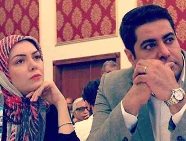 عکس سجاد عبادی در مراسم خاکسپاری آزاده نامداری