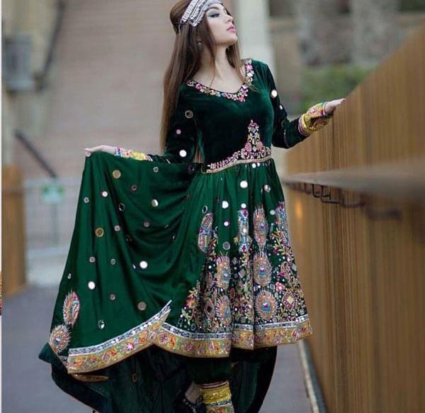 عکس مدل لباس افغانی شراره