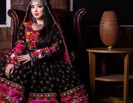عکس مدل لباس افغانی شراره