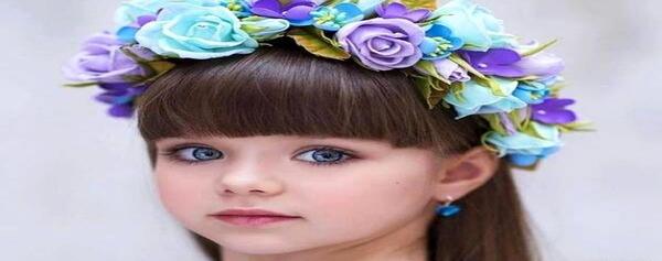 عکس زیباترین دختر جهان با چشمانی خیره کننده